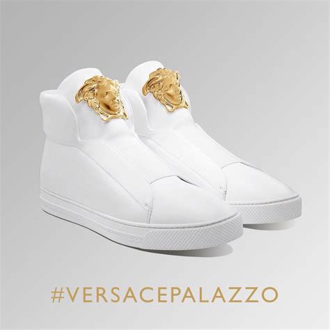 sneacker versace bianche alte uomo|Sneakers Versace for Men .